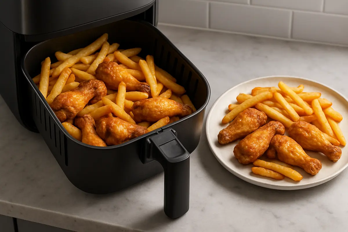 Heißluftfritteuse-Abendessen: Knusprig ohne Öl