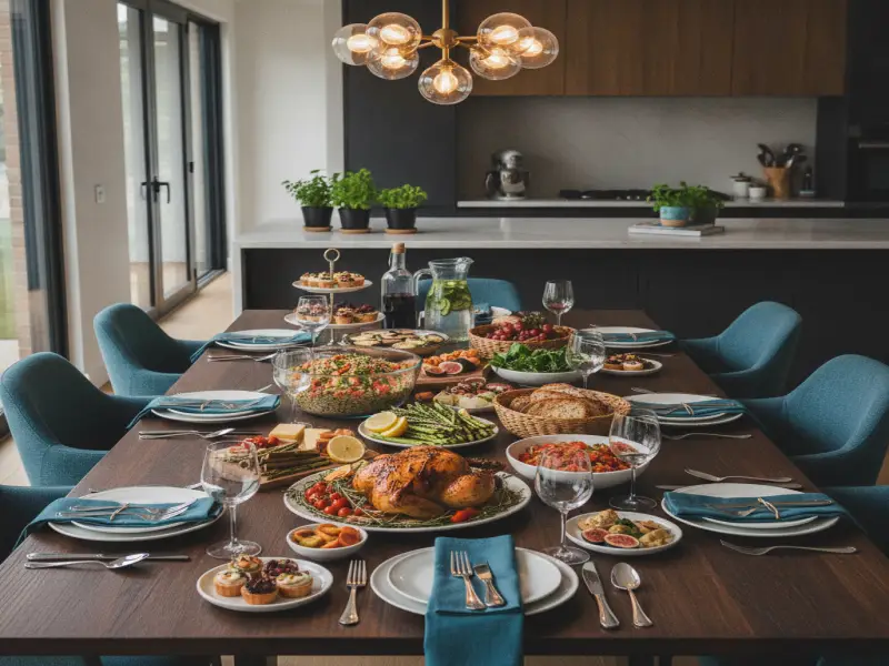 Dinner Party for 8: Complete Menu with Timeline
