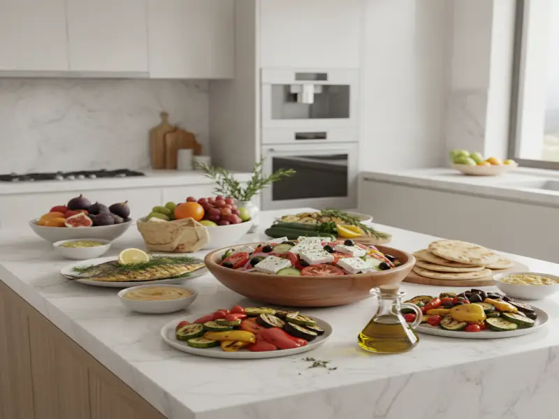 Griechische Mittelmeer-Diät: Rezepte & Lebensweise