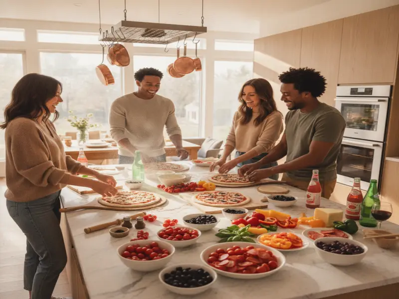How to Host a Pizza Night: Dough, Toppings & Setup