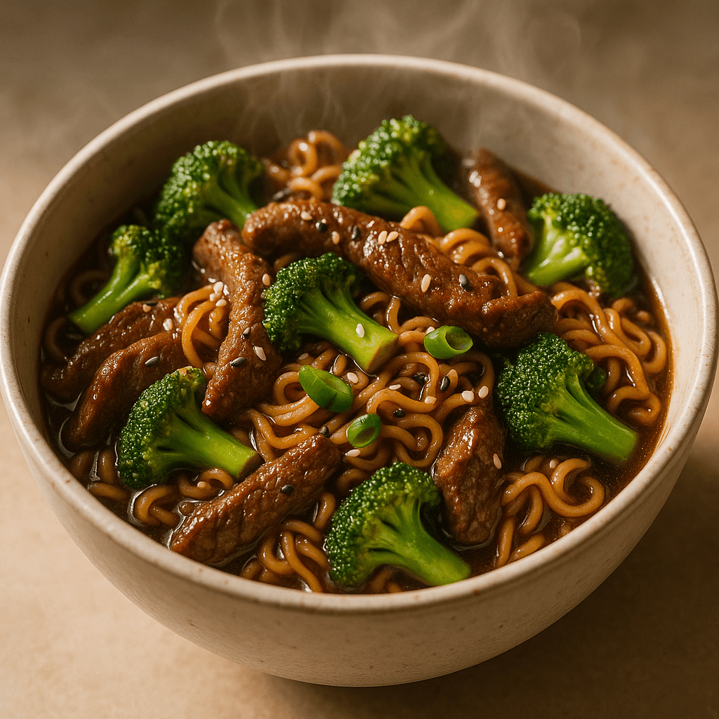 Beef & Broccoli Ramen Stir Fry