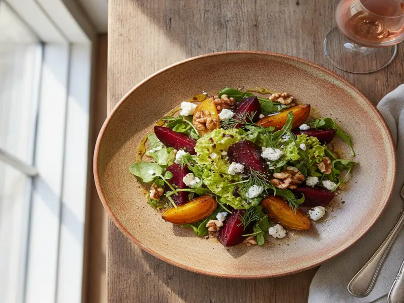 Roasted Beet & Walnut Salad
