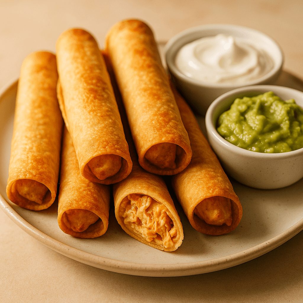 Cream Cheese Chicken Taquitos