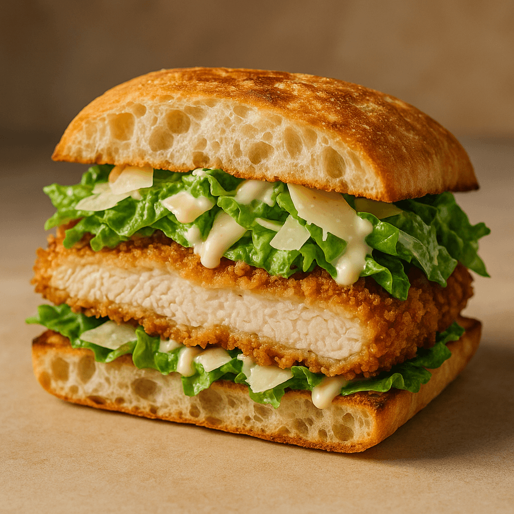 Crispy Chicken Caesar Sandwich Recipe