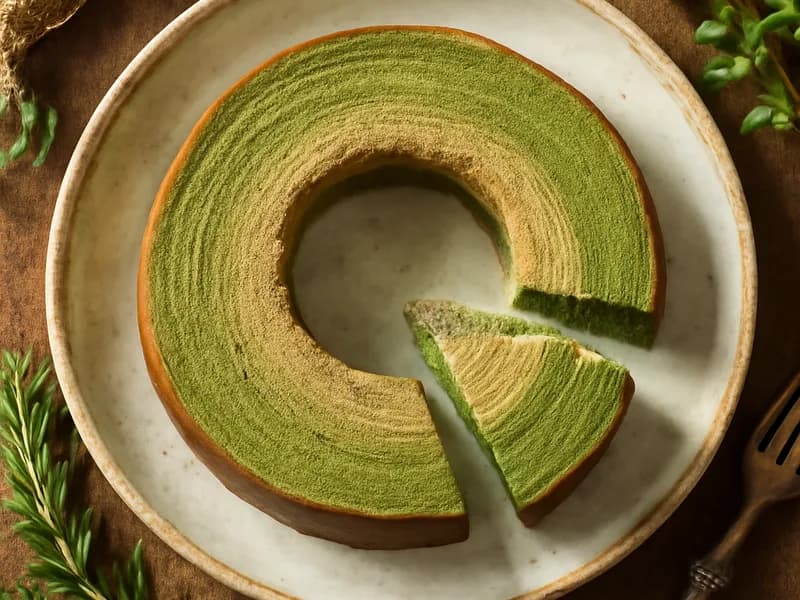 Matcha Baumkuchen