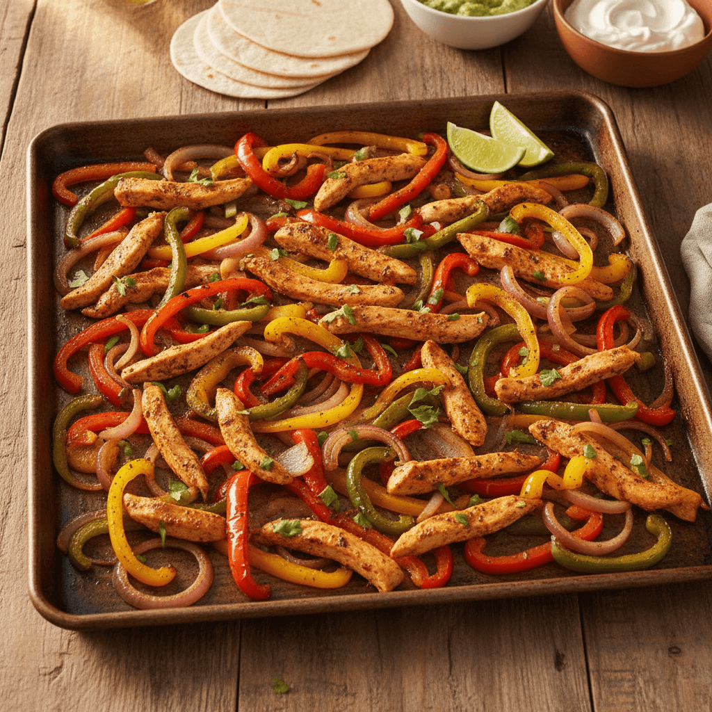 Fajitas vom Backblech