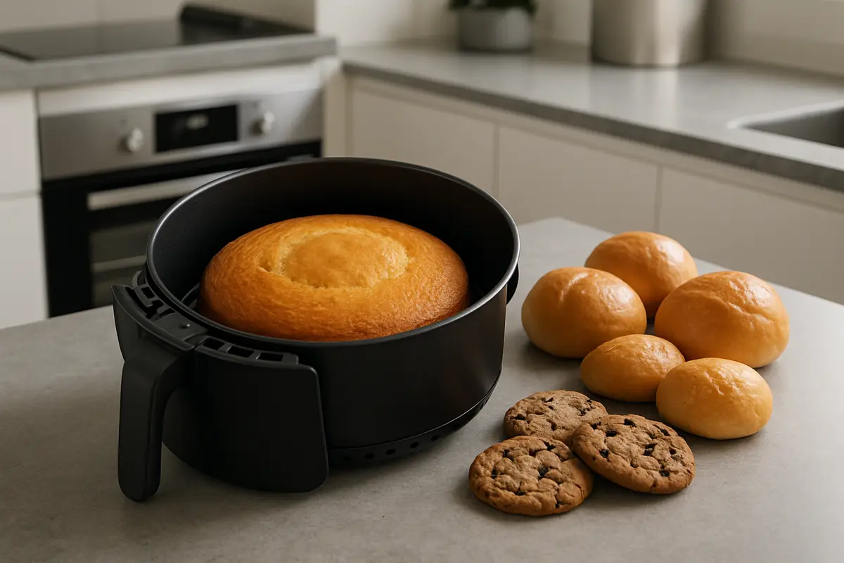 Backen in der Heißluftfritteuse: Kuchen, Kekse und Brote ohne Ofen