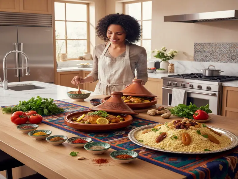 Marokkanische Küche: Tajine, Couscous & Pfefferminztee