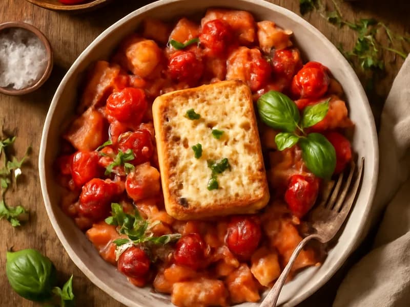 Ofen-Feta-Pasta mit Tomaten