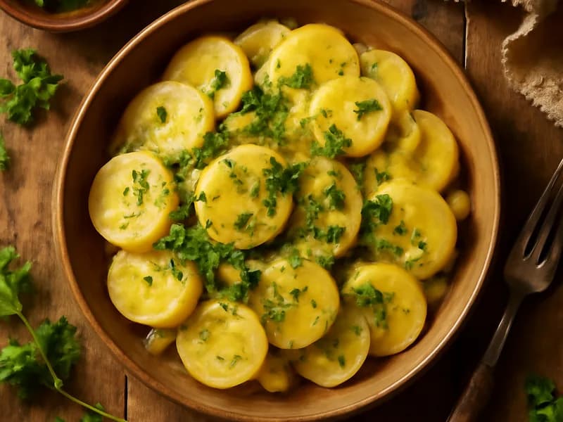 Bayerischer Kartoffelsalat (warm)