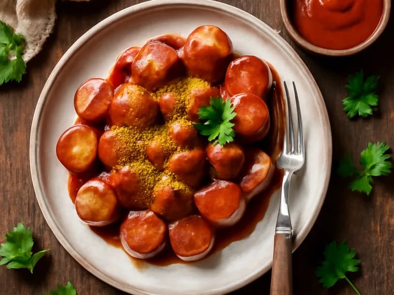 Currywurst mit hausgemachter Soße