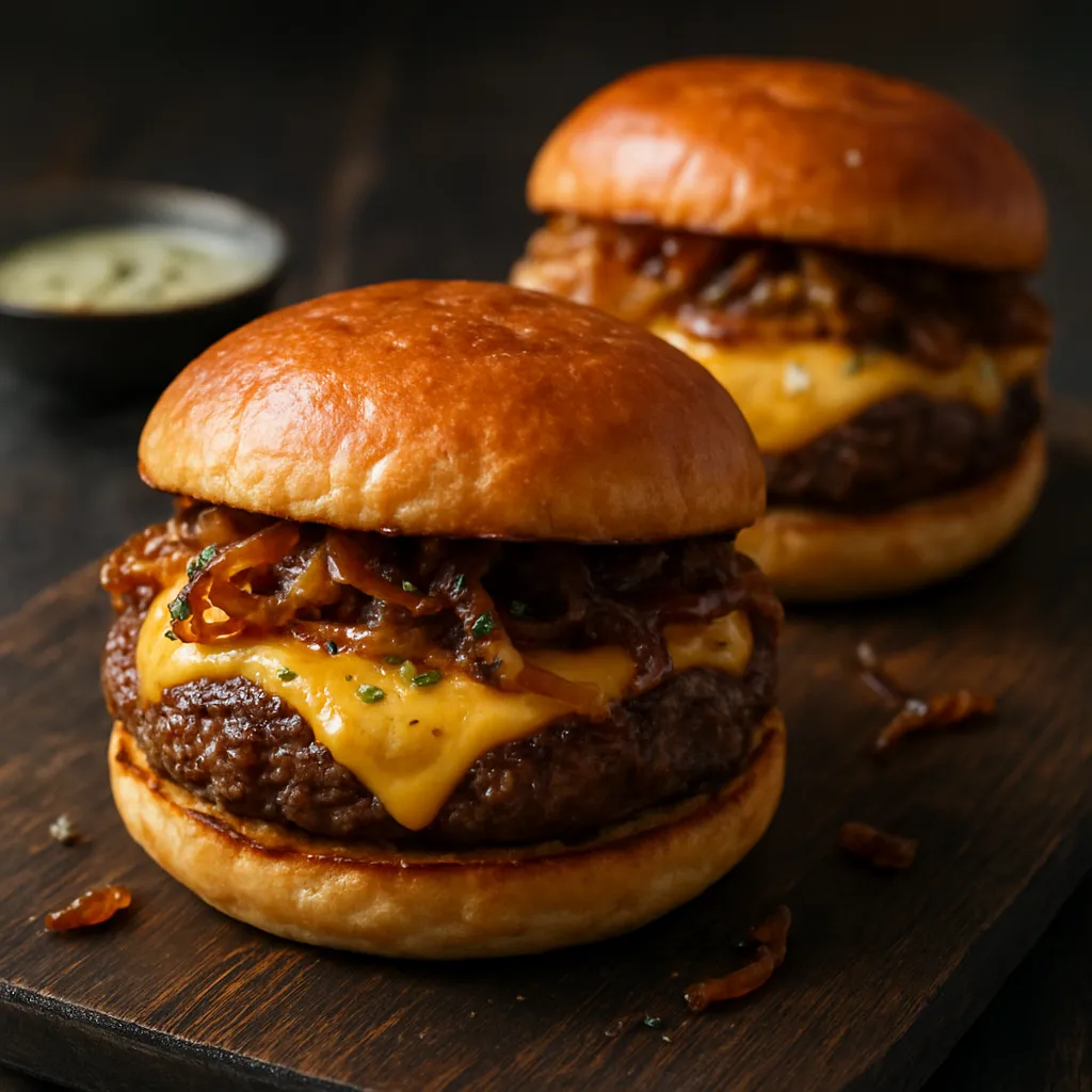 Garlic Butter Smash Burgers