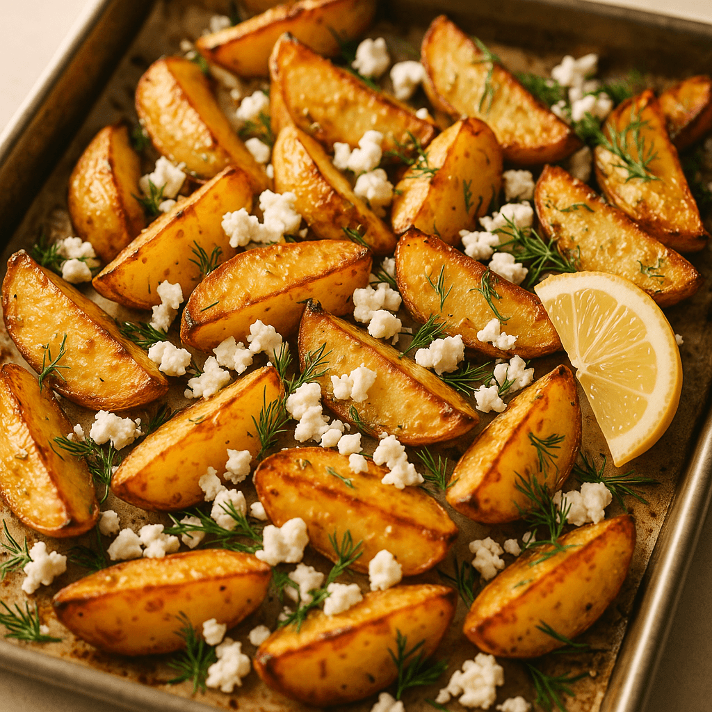 Griechische Feta-Röstkartoffeln