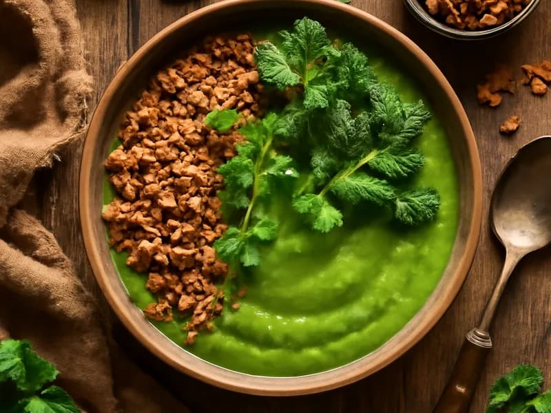 Grünkohl-Smoothie-Bowl mit Granola