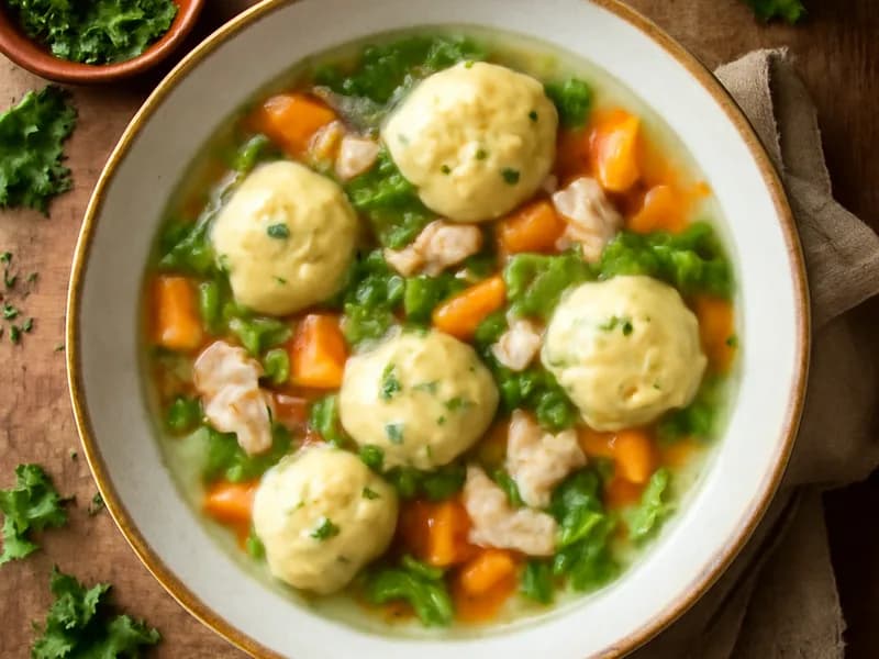 Hochzeitssuppe mit Grießklößchen