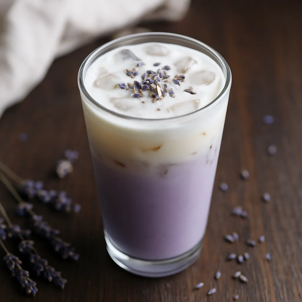 Iced Lavender London Fog Latte