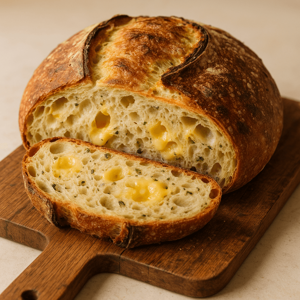 Italienisches Kräuter-Käse-Brot