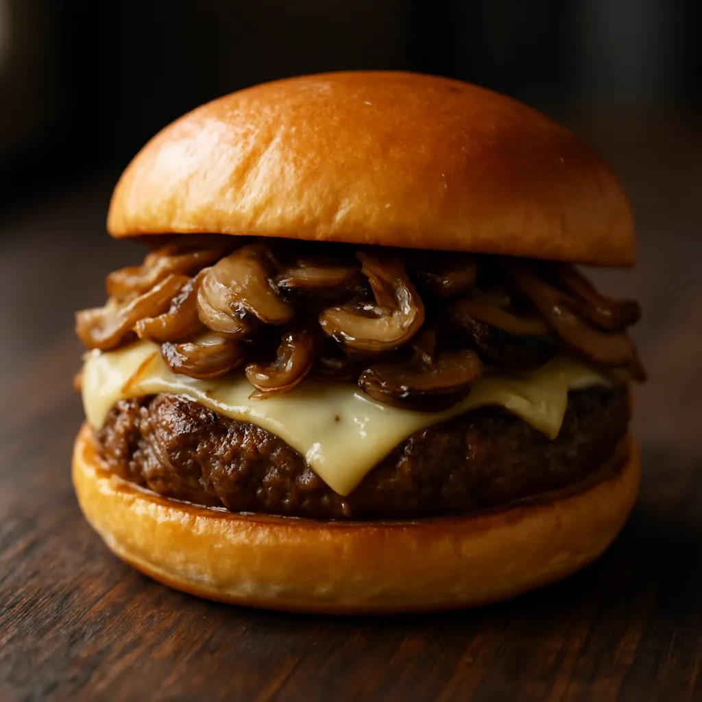 Mushroom Swiss Burgers