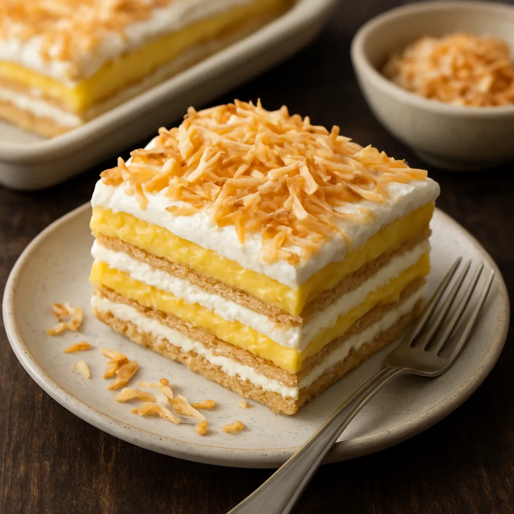 No-Bake Mango Coconut Icebox Cake