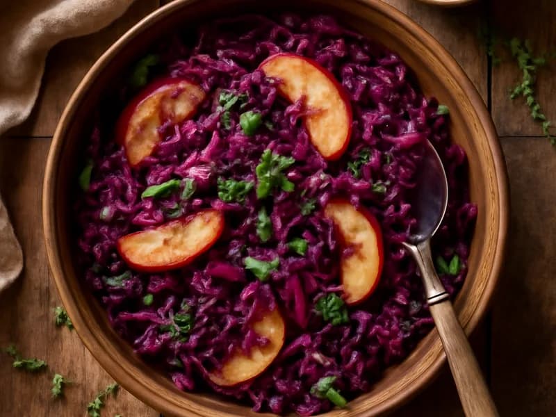 Rotkohl mit Äpfeln