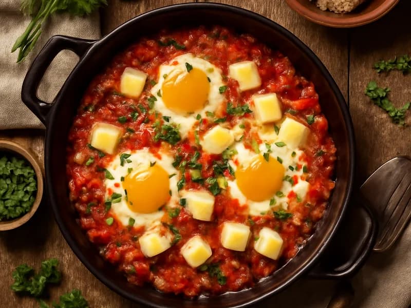 Shakshuka mit Bergkäse