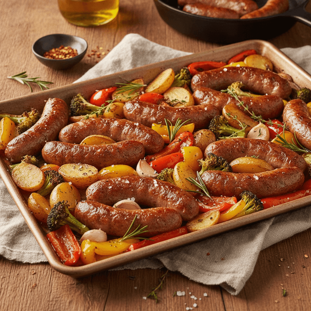 Sheet Pan Sausage and Veggies