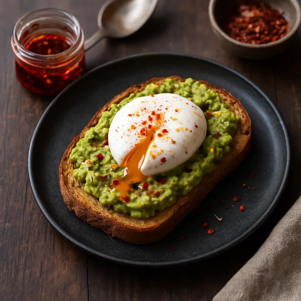 Smashed Avocado Sourdough Toast with Chili Honey