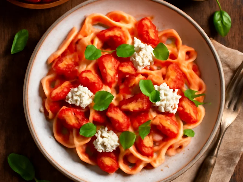 Erdbeer-Pasta mit Ricotta