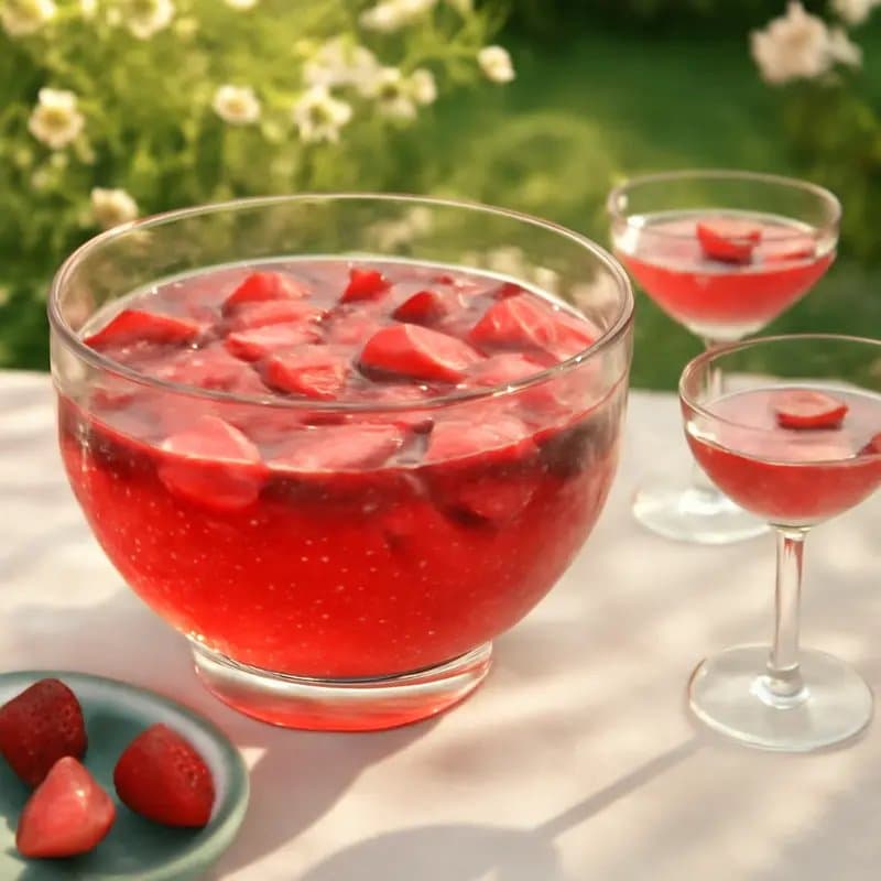 German Strawberry Punch (Erdbeerbowle)