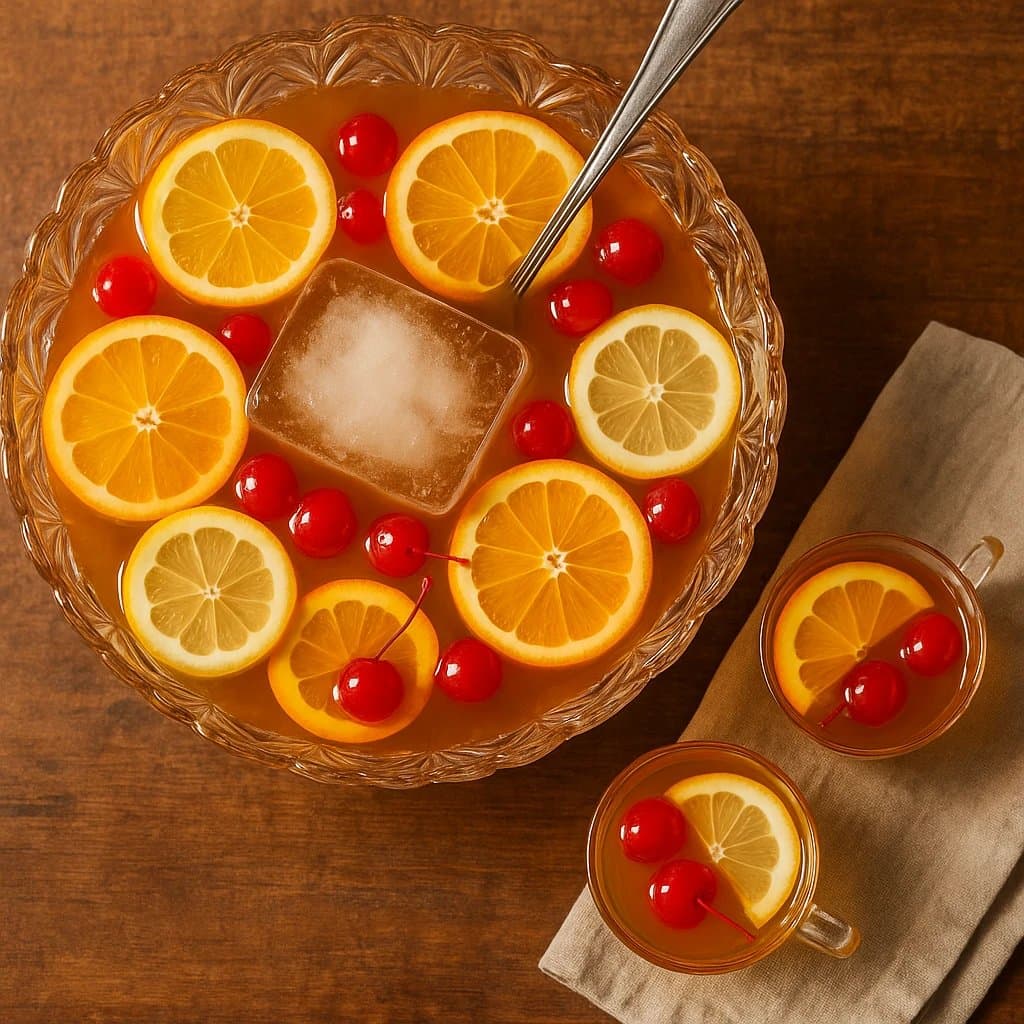 Sweet Bourbon Punch Recipe – Classic Party Bowl Cocktail