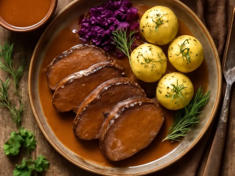 Traditioneller Sauerbraten