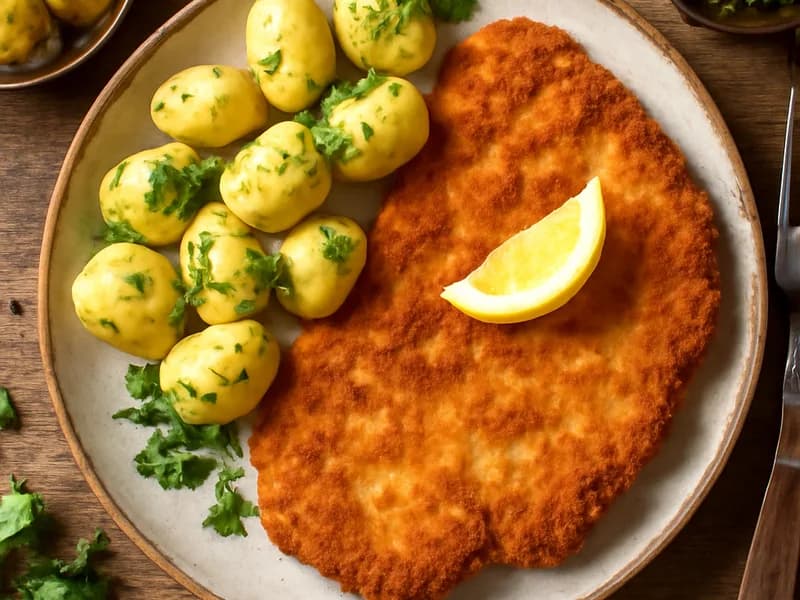 Wiener Schnitzel mit Petersilienkartoffeln