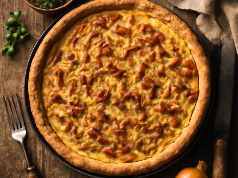 Zwiebelkuchen mit Speck